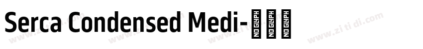 Serca Condensed Medi字体转换
